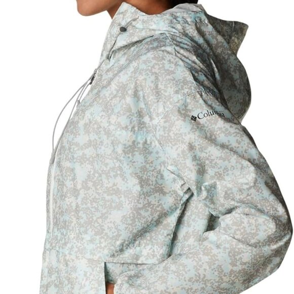 🆕Columbia Women's Alpine Chili Windbreaker- Large-Chalk Dotty Disguise Print - Picture 6 of 7